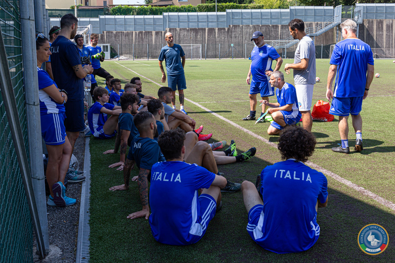 nazionale di calcio sordi con mister igor trocchia