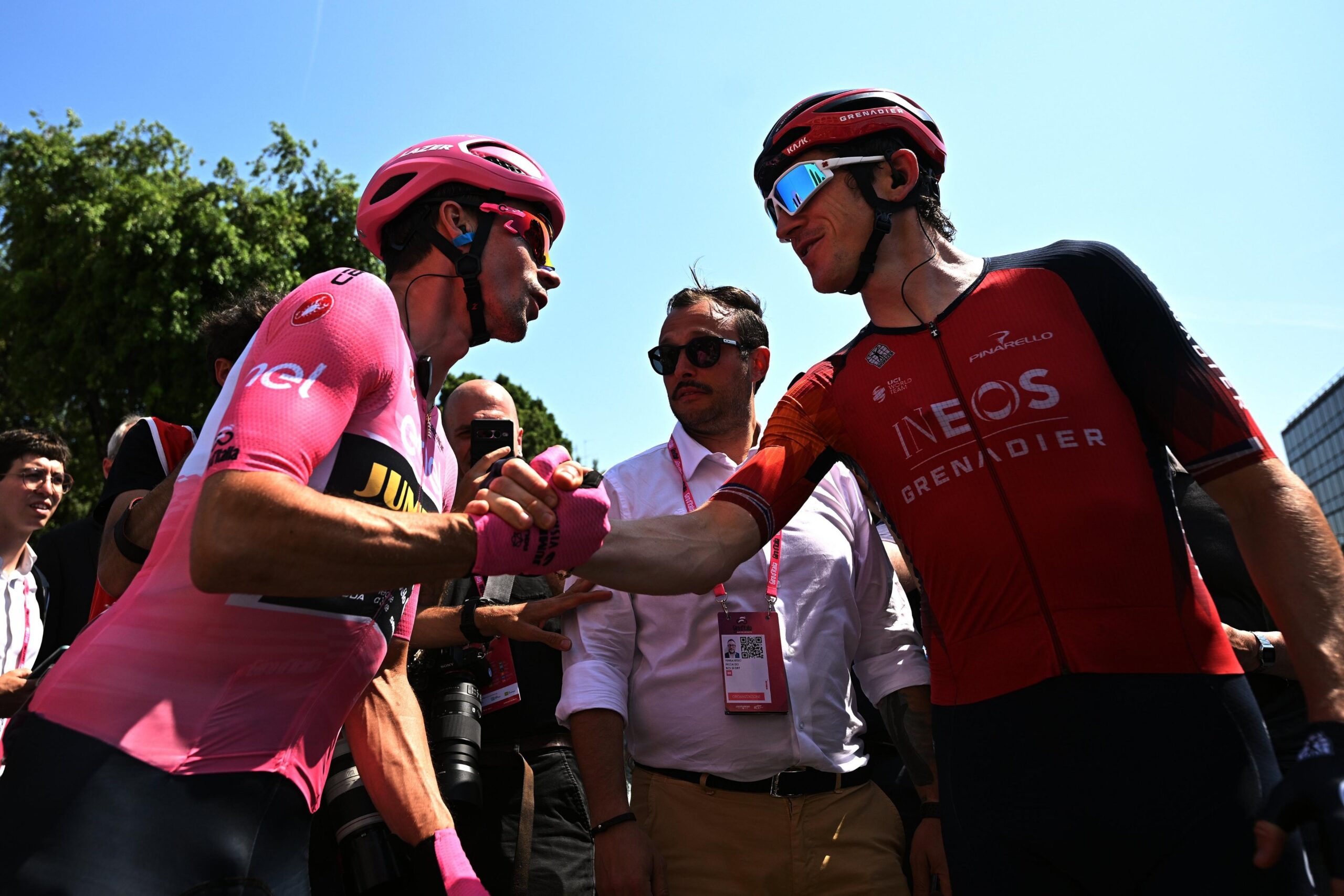 Geraint Thomas e Primoz Roglic